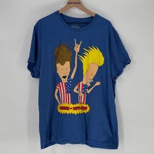 Beavis and butt head graphic shirt 3xl blue